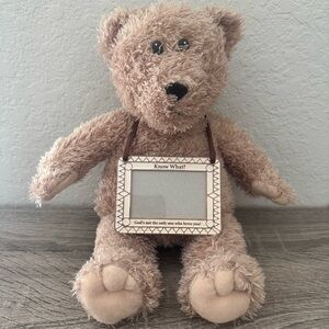 DaySpring Teddy Bear Plush 13” Stuffed Animal W/Photo Picture Frame